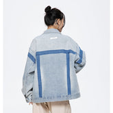 Unisex Jacket Retro Washed Loose Denim Jacket